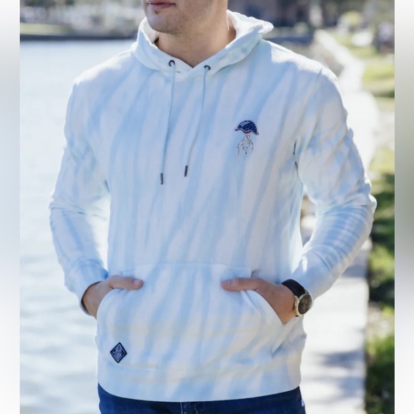 Baja Llama Jellyfish organic cotton hoodie sweatshirt - Picture 1 of 11